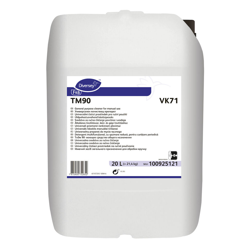 TM90 VK71 20L - Detergent multifuncţional, cu spumare redusă, pentru curăţare periodică